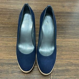 Corkswoon  Suede, Wedge Pump.